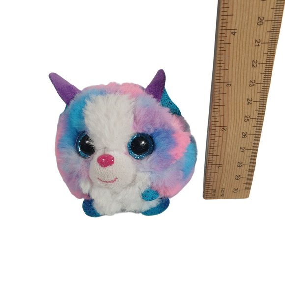 TY Puffies Cleo The Husky Plush Mini Toy TyPuff 2021 Carnival Crane Machine 3" - Picture 2 of 7